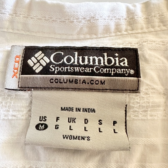 Columbia Women's White Short Sleeve Shirt - Picture 2 of 9
